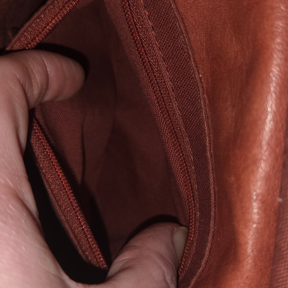 Fossil Brown Leather Crossbody Bag GUC - Picture 10 of 12